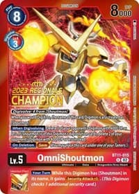 OmniShoutmon (2023 Regionals Champion) - Dimensional Phase - Digimon Card Game card