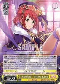 "Pandora" Misora Kano - Revue Starlight -Re LIVE- - Weiss Schwarz card