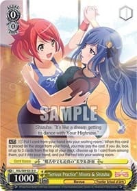 "Serious Practice" Misora & Shizuha - Revue Starlight -Re LIVE- - Weiss Schwarz card