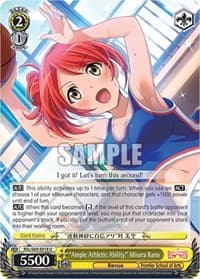 "Ample Athletic Ability" Misora Kano - Revue Starlight -Re LIVE- - Weiss Schwarz card