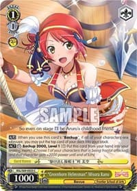 "Greenhorn Helmsman" Misora Kano - Revue Starlight -Re LIVE- - Weiss Schwarz card