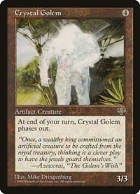 Crystal Golem - Mirage - Magic: The Gathering card