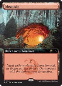 Mountain (1365) - Secret Lair Drop Series - Magic: The Gathering card