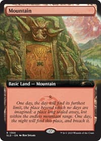 Mountain (1366) - Secret Lair Drop Series - Magic: The Gathering card
