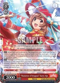 "Musketeer d'Artagnan" Karen Aijo (SR) - Revue Starlight -Re LIVE- - Weiss Schwarz card