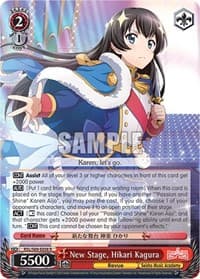 New Stage, Hikari Kagura - Revue Starlight -Re LIVE- - Weiss Schwarz card
