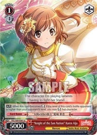 "Knight of the Sun Nation" Karen Aijo - Revue Starlight -Re LIVE- - Weiss Schwarz card