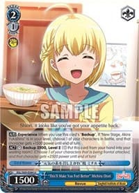 "This'll Make You Feel Better" Michiru Otori - Revue Starlight -Re LIVE- - Weiss Schwarz card