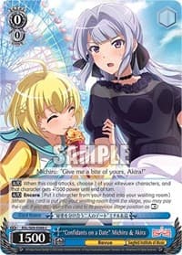 "Confidants on a Date" Michiru & Akira - Revue Starlight -Re LIVE- - Weiss Schwarz card