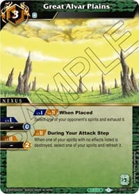 Great Alvar Plains - False Gods - Battle Spirits Saga card