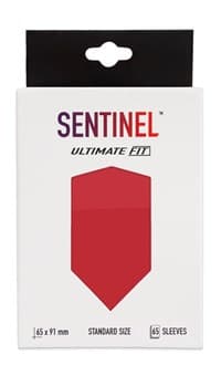 Sentinel Ultimate Fit Sleeves - Red (65-Pack) - Procyon Gaming Card Sleeves - Card Sleeves card