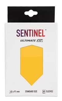 Sentinel Ultimate Fit Sleeves - Yellow (65-Pack) - Procyon Gaming Card Sleeves - Card Sleeves card