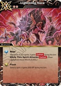 Lightning Aura - False Gods - Battle Spirits Saga card