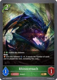 Rhinoceroach - BP01: Advent of Genesis - Shadowverse: Evolve card