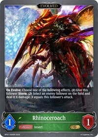 Rhinoceroach (Evolved) - BP01: Advent of Genesis - Shadowverse: Evolve card