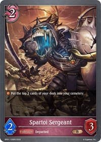 Spartoi Sergeant - BP01: Advent of Genesis - Shadowverse: Evolve card