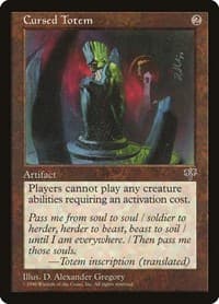 Cursed Totem - Mirage - Magic: The Gathering card