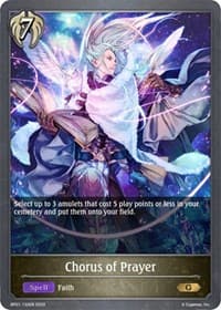 Chorus of Prayer - BP01: Advent of Genesis - Shadowverse: Evolve card