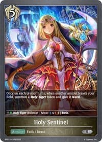 Holy Sentinel - BP01: Advent of Genesis - Shadowverse: Evolve card