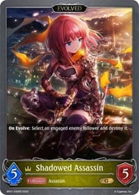 Shadowed Assassin (Evolved) - BP01: Advent of Genesis - Shadowverse: Evolve card