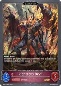 Righteous Devil (Evolved) - BP01: Advent of Genesis - Shadowverse: Evolve card