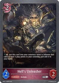 Hell's Unleasher - BP01: Advent of Genesis - Shadowverse: Evolve card