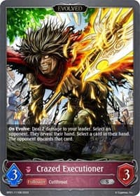 Crazed Executioner (Evolved) - BP01: Advent of Genesis - Shadowverse: Evolve card
