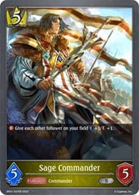 Sage Commander - BP01: Advent of Genesis - Shadowverse: Evolve card