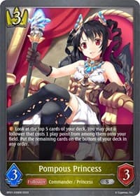 Pompous Princess - BP01: Advent of Genesis - Shadowverse: Evolve card