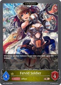 Fervid Soldier (Evolved) - BP01: Advent of Genesis - Shadowverse: Evolve card