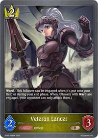 Veteran Lancer - SD02: Blade of Resentment - Shadowverse: Evolve card
