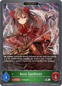Rose Gardener (Evolved) - SD01: Regal Fairy Princess - Shadowverse: Evolve card