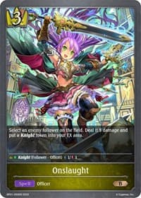 Onslaught - BP01: Advent of Genesis - Shadowverse: Evolve card