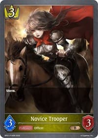 Novice Trooper - P10EN (Foil) - BP01: Advent of Genesis - Shadowverse: Evolve card