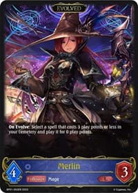 Merlin (Evolved) - BP01: Advent of Genesis - Shadowverse: Evolve card