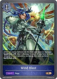 Wind Blast - SD03: Mysteries of Conjuration - Shadowverse: Evolve card