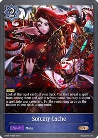 Sorcery Cache - SD03: Mysteries of Conjuration - Shadowverse: Evolve card