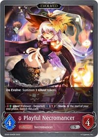 Playful Necromancer (Evolved) - SD05: Waltz of the Undying Night - Shadowverse: Evolve card