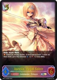 Aurelia, Regal Saber (SL) - BP01: Advent of Genesis - Shadowverse: Evolve card