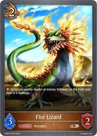 Fire Lizard - SD04: Wrath of the Greatwyrm - Shadowverse: Evolve card