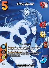 Spiral Blasts (Chrome Rare) - UniVersus: My Hero Academia: Undaunted Raid - UniVersus card