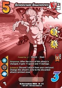 Schoolyard Smackdown (Chrome Rare) - UniVersus: My Hero Academia: Undaunted Raid - UniVersus card