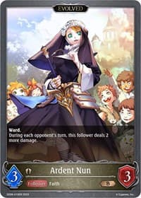 Ardent Nun (Evolved) - SD06: Maculate Ablution - Shadowverse: Evolve card
