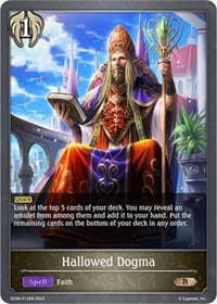 Hallowed Dogma - SD06: Maculate Ablution - Shadowverse: Evolve card