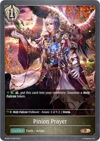 Pinion Prayer - SD06: Maculate Ablution - Shadowverse: Evolve card
