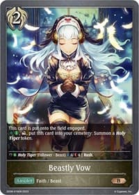 Beastly Vow - SD06: Maculate Ablution - Shadowverse: Evolve card