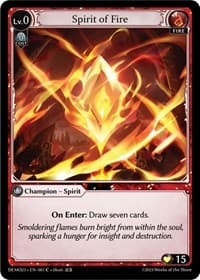 Spirit of Fire - 2023 Demo Deck - Grand Archive TCG card
