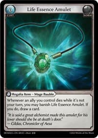 Life Essence Amulet - 2023 Demo Deck - Grand Archive TCG card