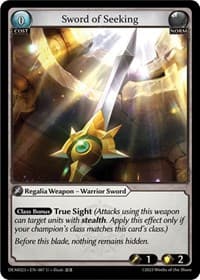 Sword of Seeking - 2023 Demo Deck - Grand Archive TCG card