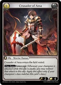 Crusader of Aesa - 2023 Demo Deck - Grand Archive TCG card